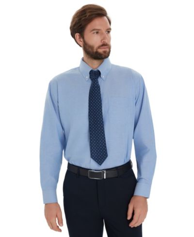 Club Room Men's Button-Down Oxford Solid Dress Shirt, Macy's Exclusive