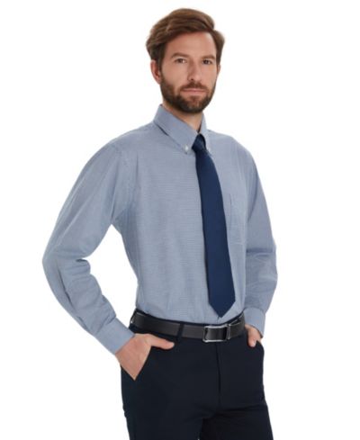 Club Room Men's Mini Gingham Dress Shirt, Macy's Exclusive