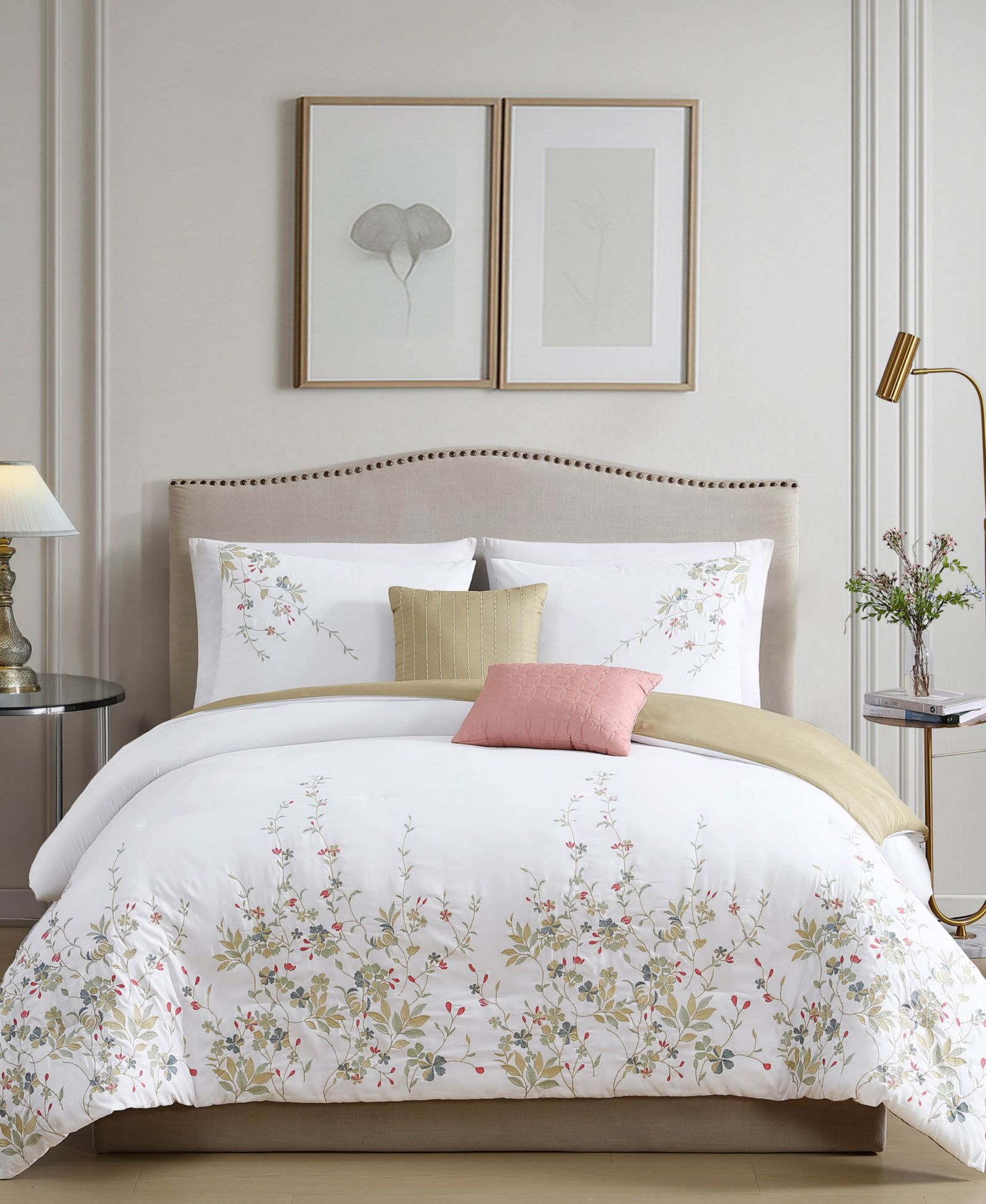 Macy's Jansy Embroidered 5-Pc. Comforter Sets