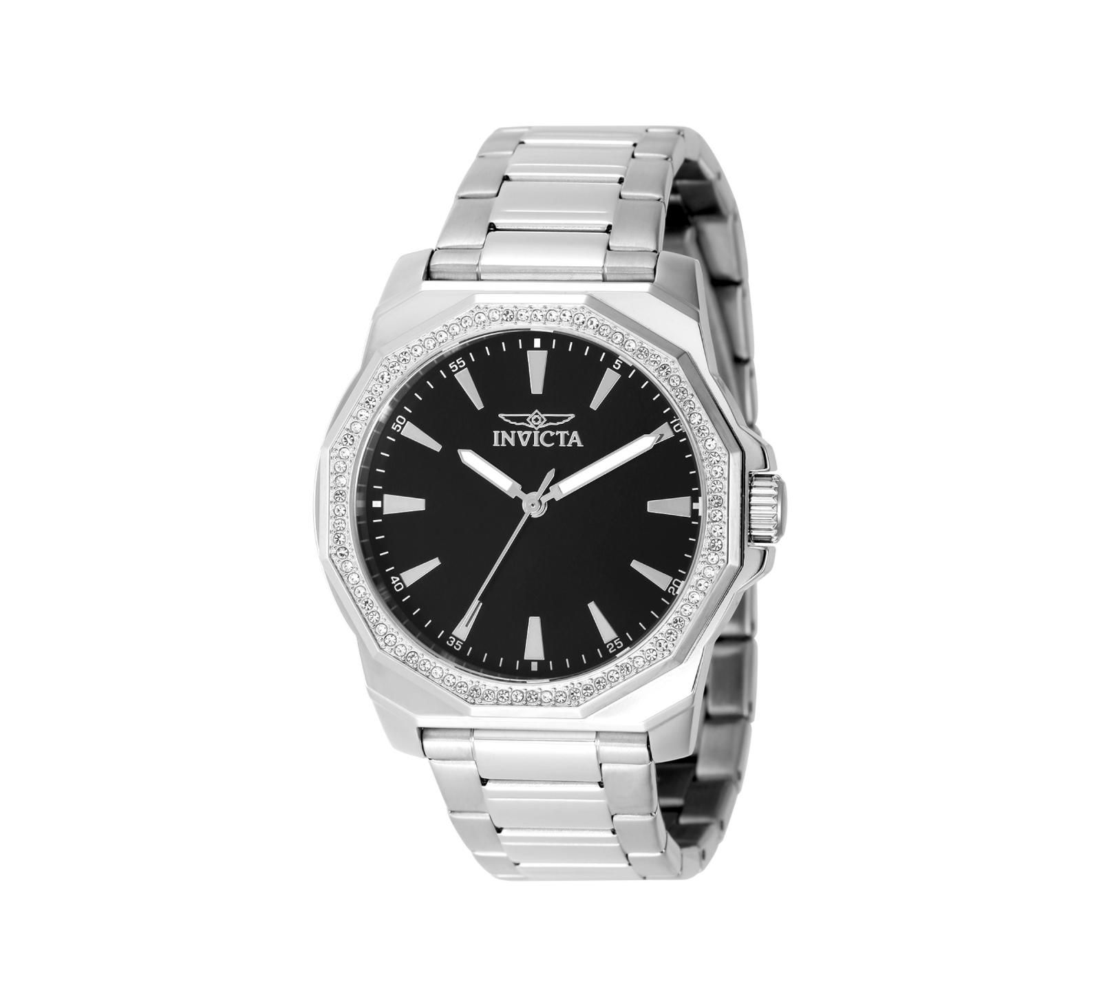 Invicta Men's 49103 Speedway Quartz 3 Hand Black Dial Watch
