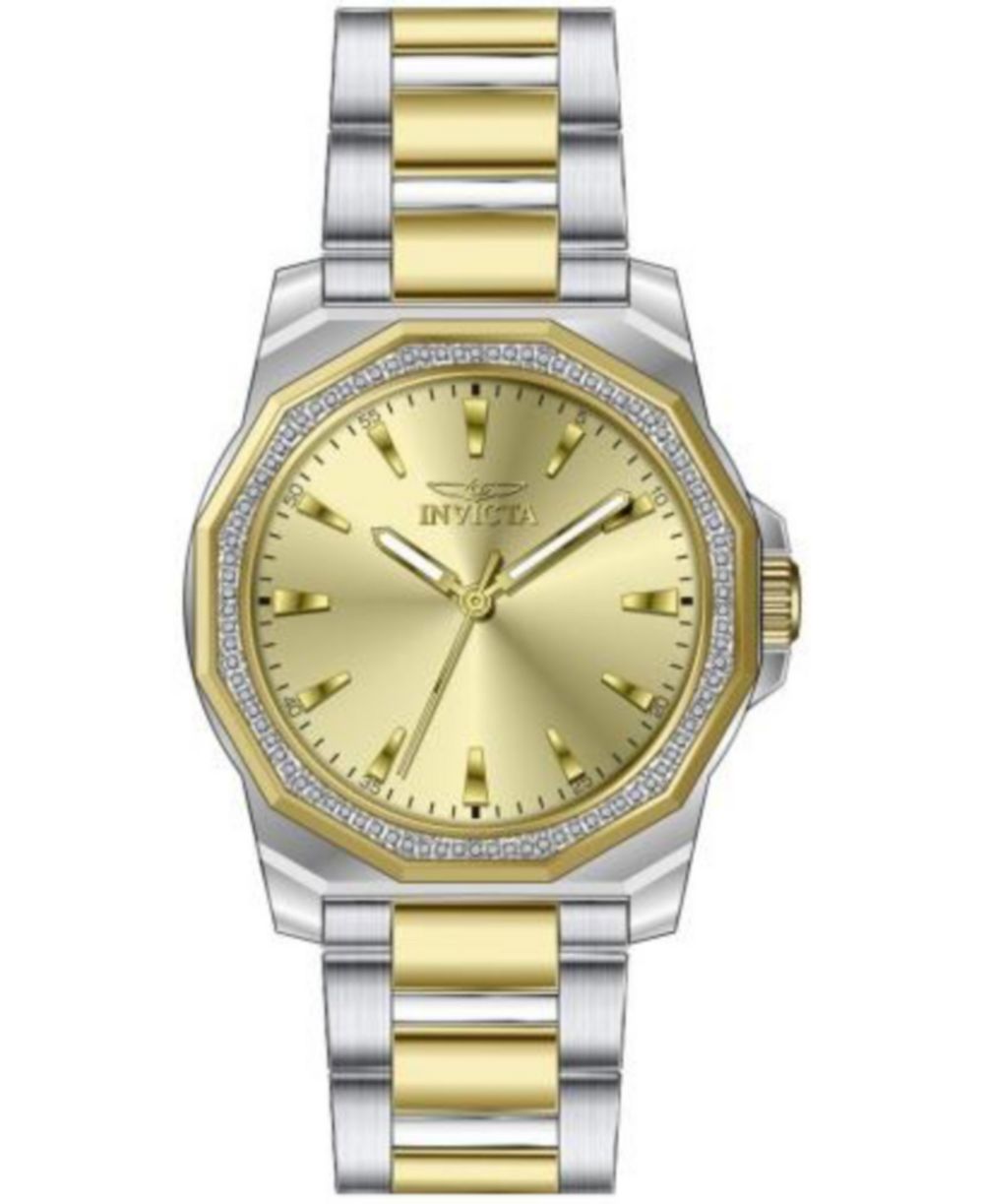 Мужские часы Invicta 49106 Speedway Quartz 3 Hand Gold Dial