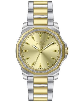Invicta Men's 49106 Speedway Quartz 3 Hand Gold Dial Watch
