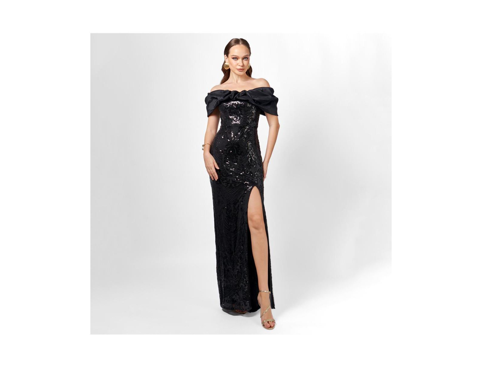 BARIANO Женское вечерне платье Jaylan Off Shoulder