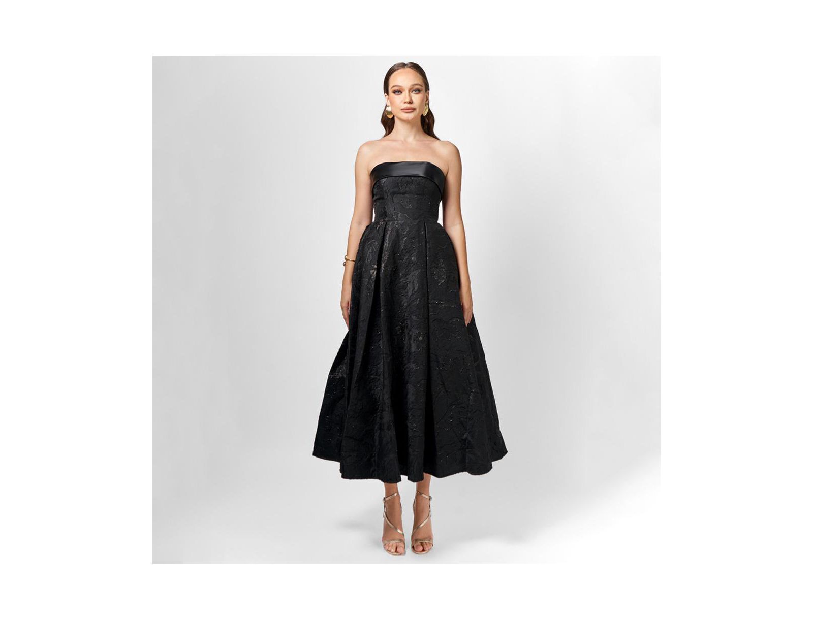 BARIANO Женское Alanna Jacquard A Line Midi