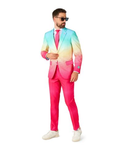 Костюм OppoSuits на День святого Валентина с принтом сердечек