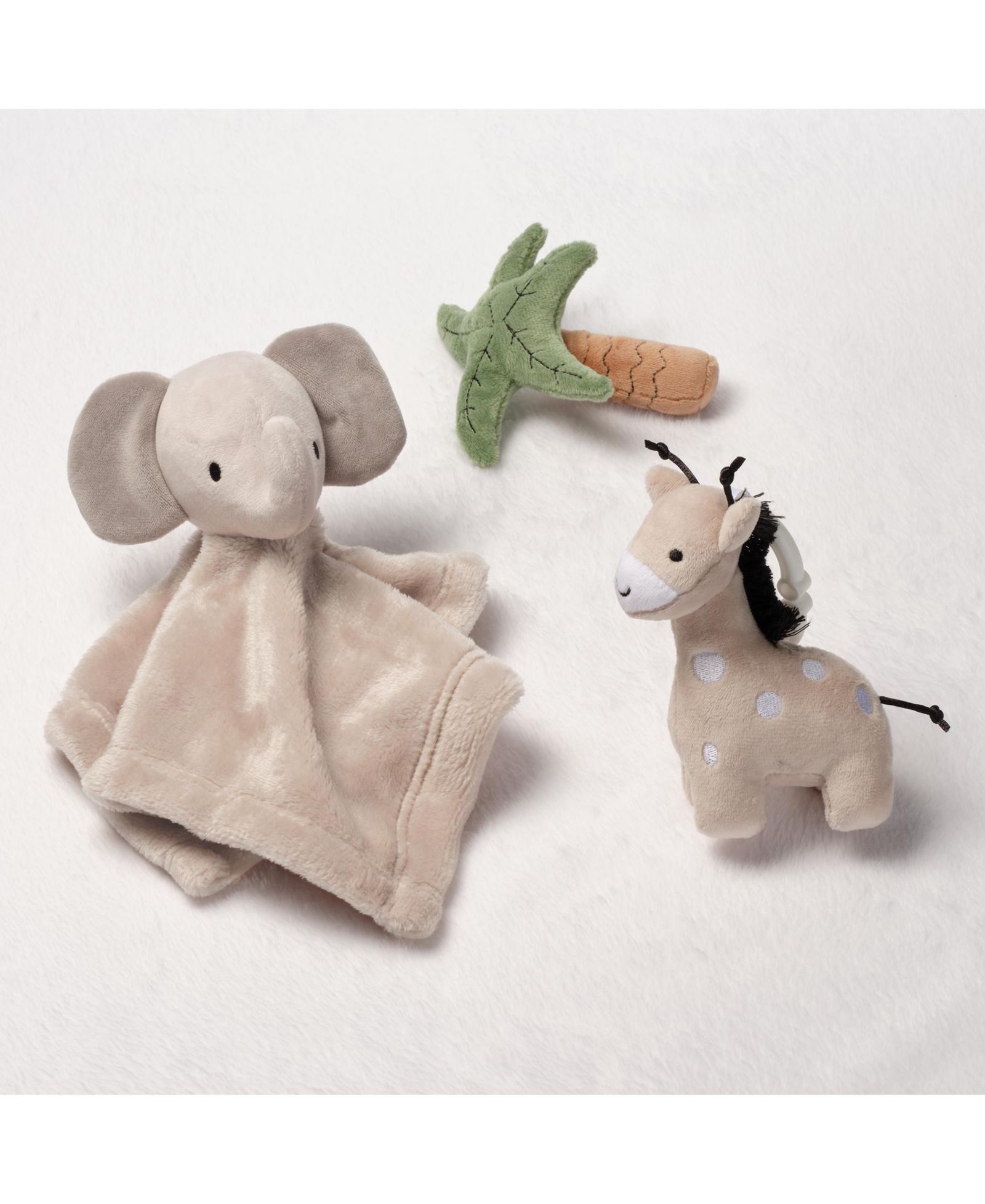 Lambs & Ivy Lambs and Ivy Jungle 3-Piece Developmental Soft Plush Baby/Infant Toy Gift Set