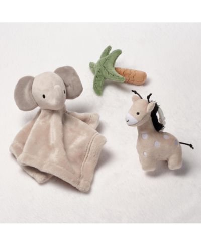Набор игрушек для младенцев Lambs & Ivy Jungle 3-Piece Developmental Soft Plush