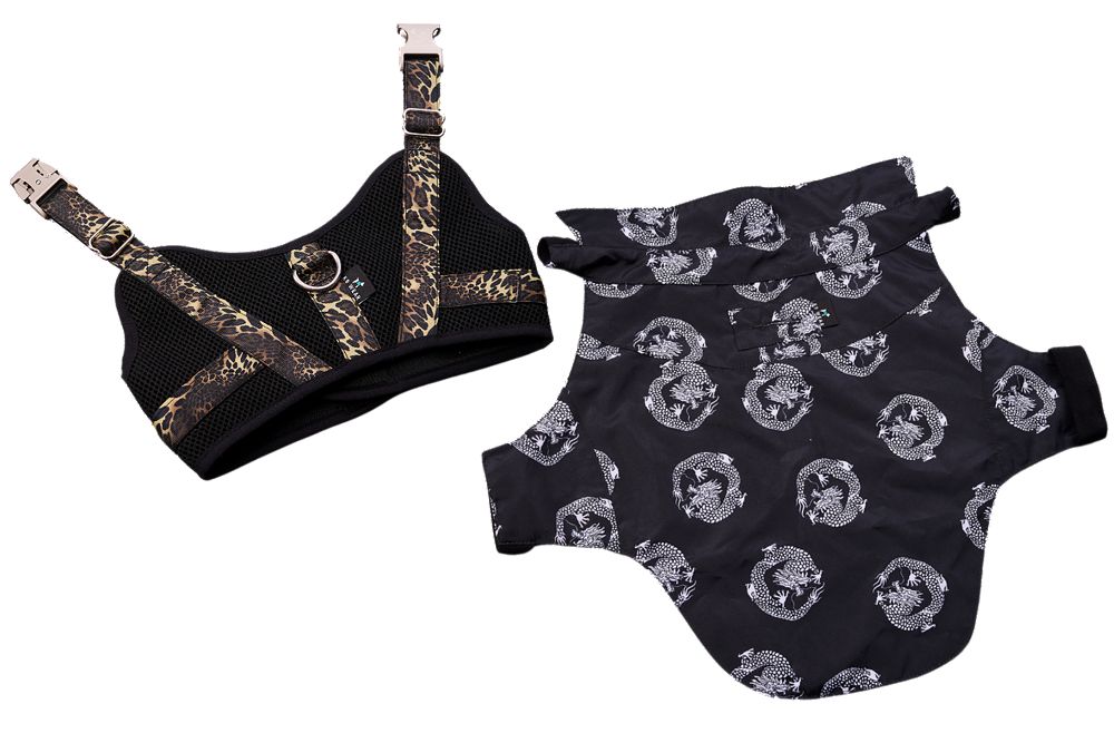 Набор Natori Black Camp Shirt & Harness для кошек