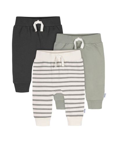 Детские брюки Gerber Toddler Boys Leafless Tree Jogger, 3 шт.