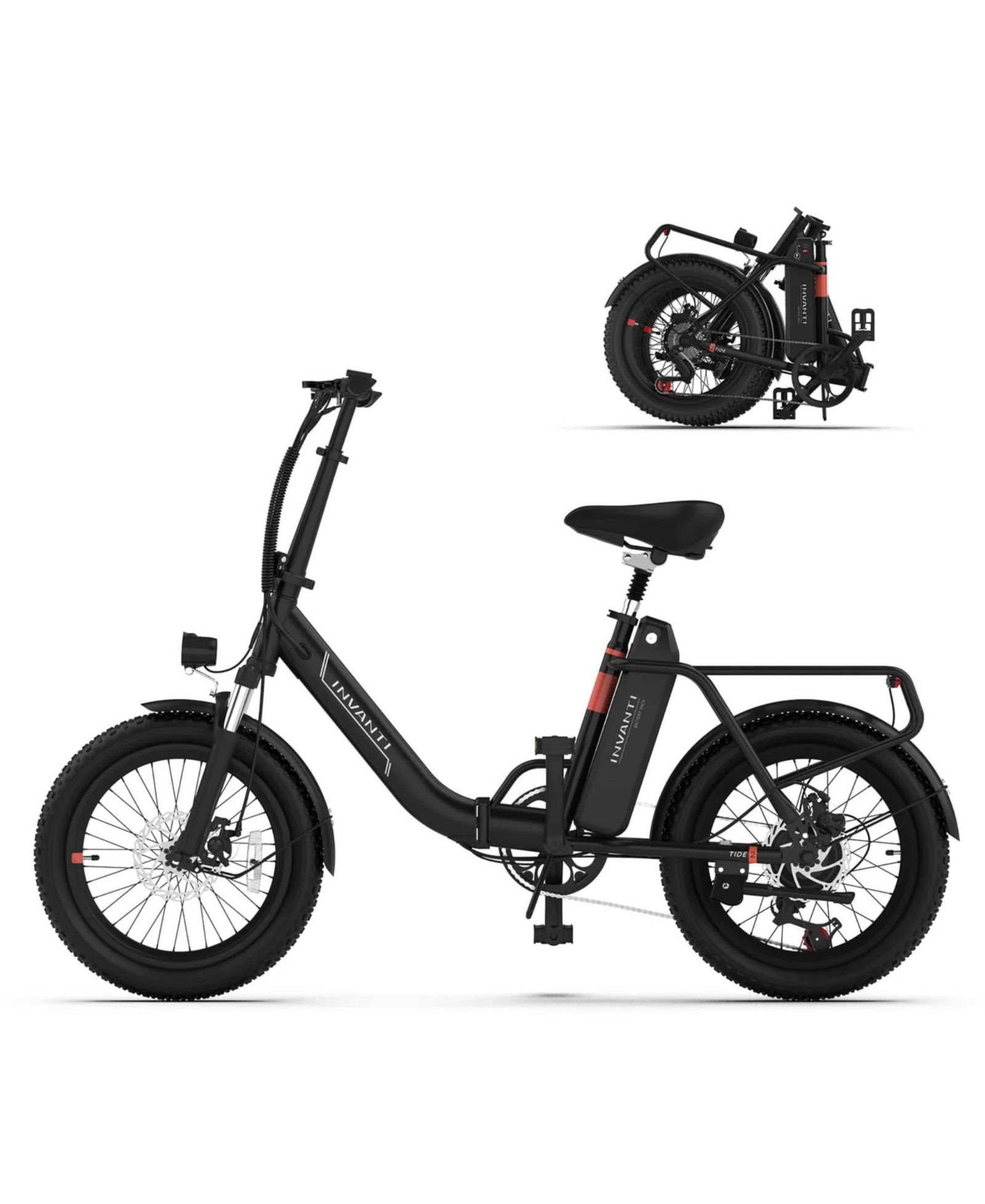 5th Wheel TIDE 2 500W складной электрический велосипед - Black