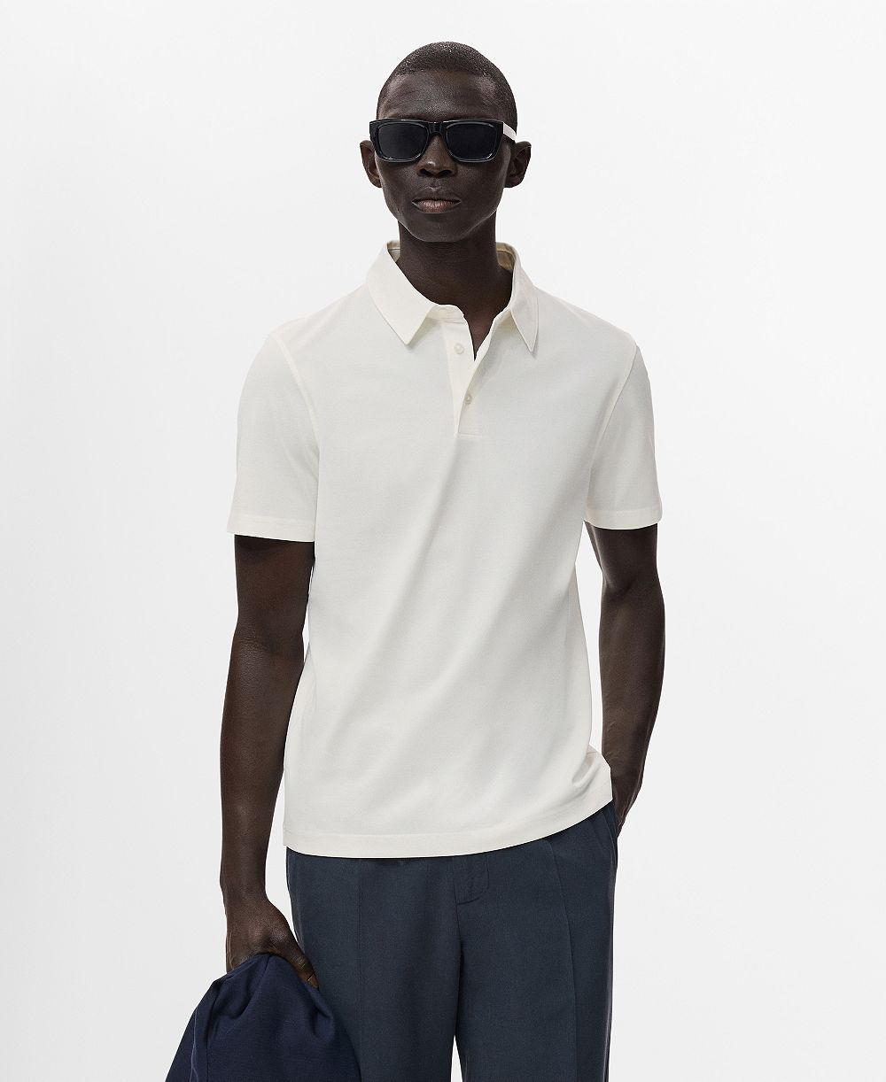 Поло Mango Men's Slim-Fit из хлопкового пике