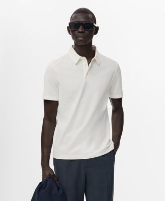 Поло Mango Men's Slim-Fit из хлопкового пике