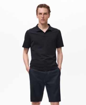 Mango Men's Cotton Pique Polo Shirt