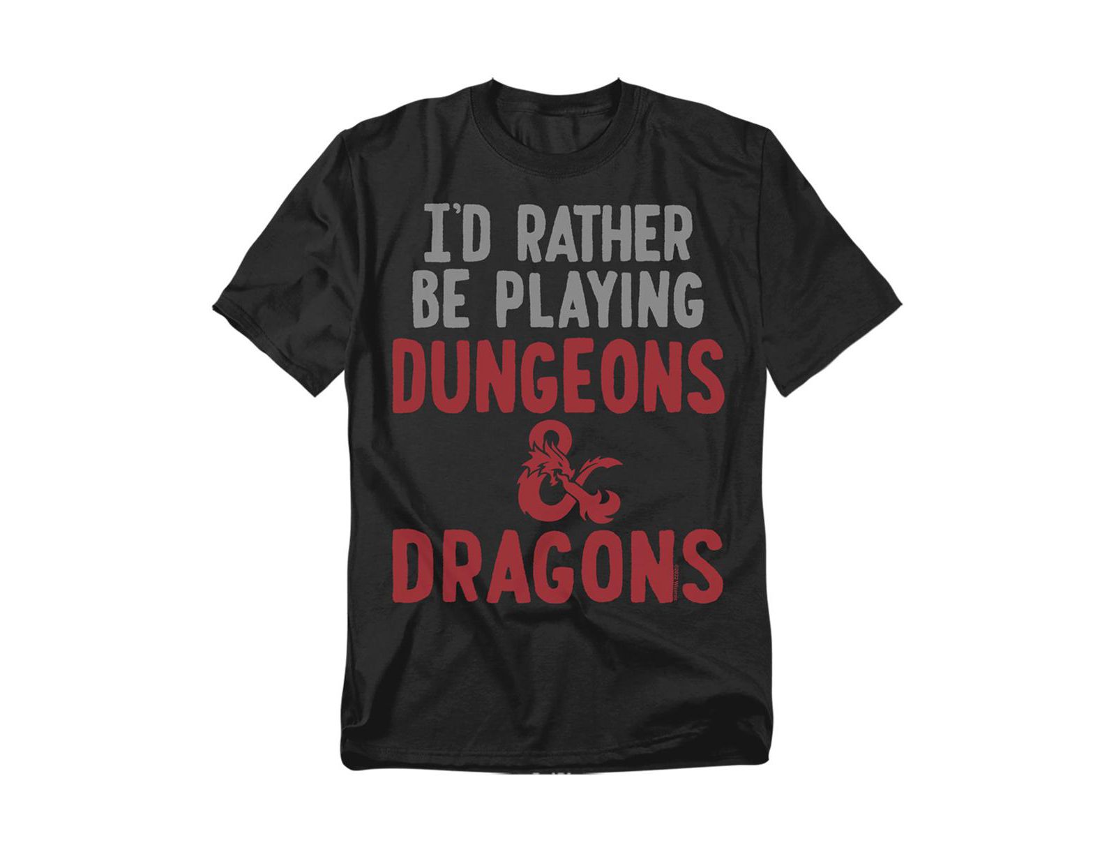 D&D Men's Dungeons And Dragons Rather Be Playing DD T-Shirt