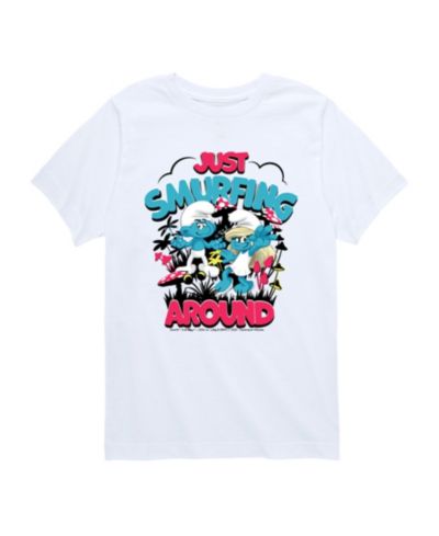 Smurfs Big Boys Just Smurfing Around Graphic T-Shirt