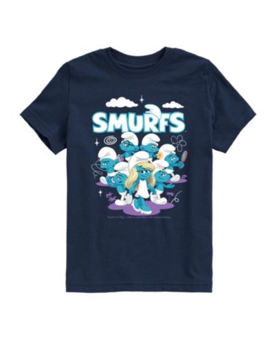 Детская футболка Smurfs с принтом облаков