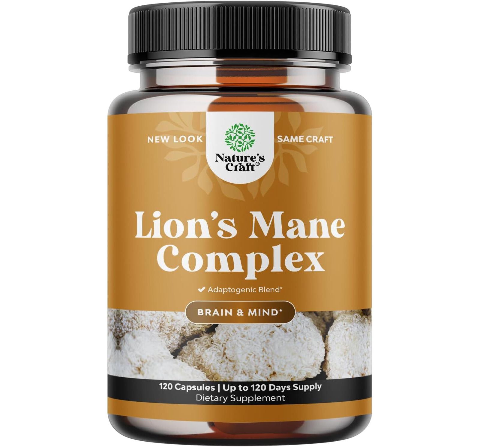Капсулы Nature's Craft Lion's Mane Complex с Chaga Maitake Shiitake и Reishi, 120 шт