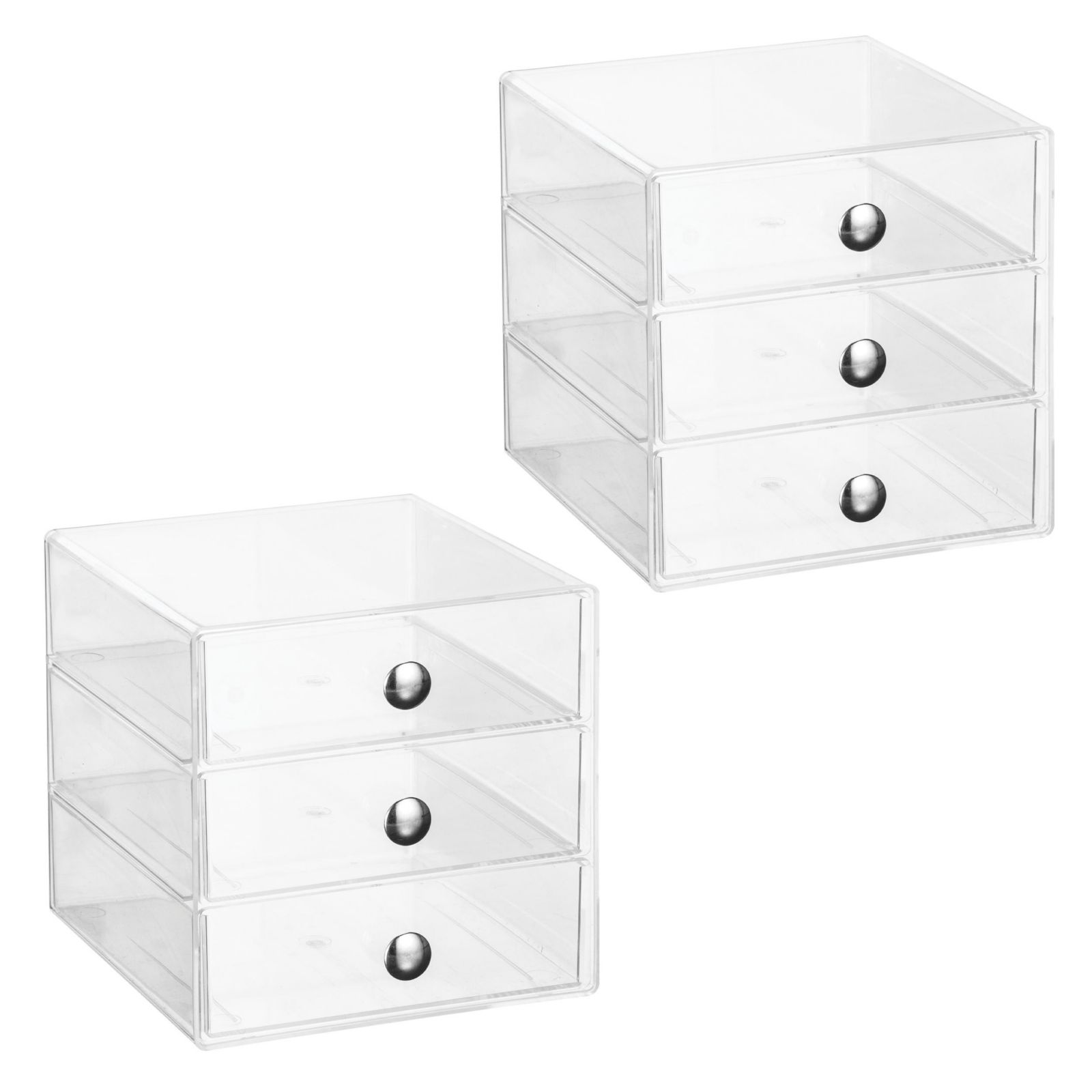 Органайзер для макияжа iDesign Stackable, 2 шт. по 3 ящика