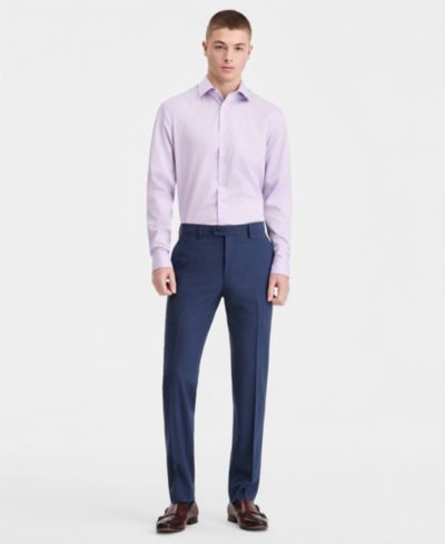 Bar III Мужские брюки костюма Slim-Fit из смесового волокна с добавлением шерсти