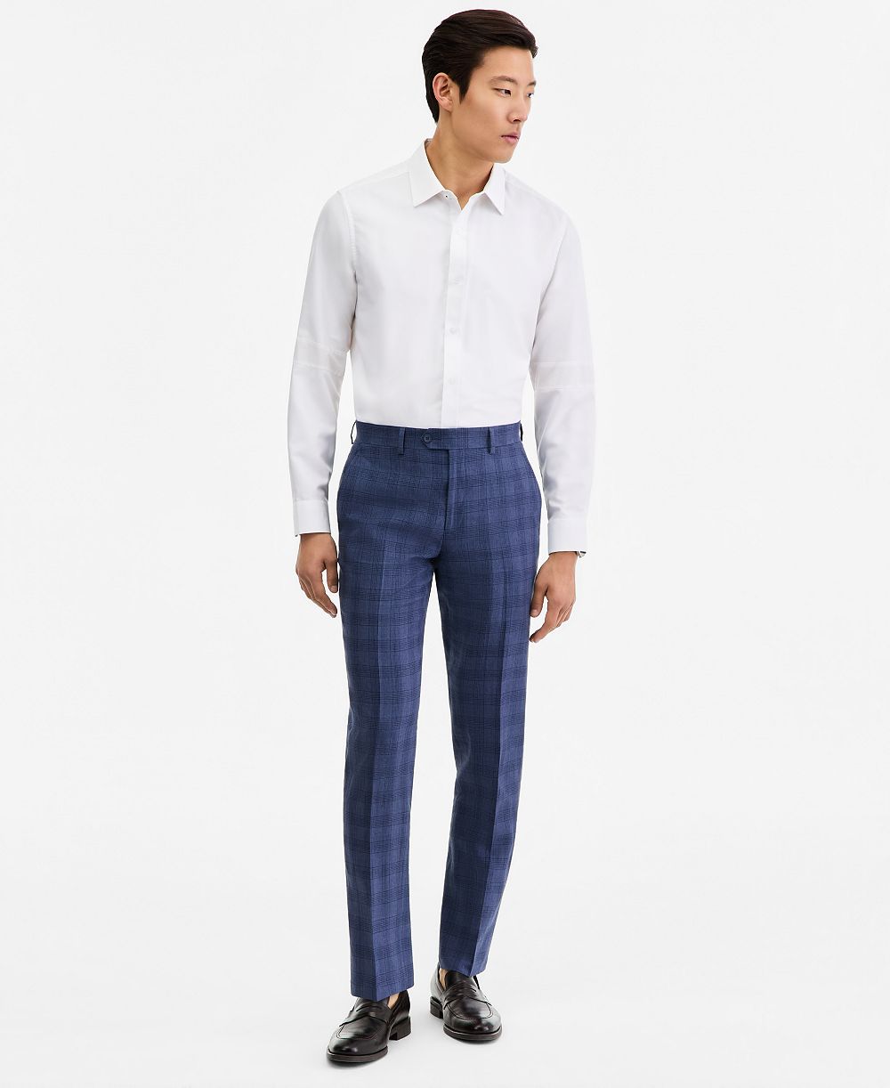 Bar III Men's Slim-Fit Linen-Blend Suit Separates Pants, Macy's Exclusive