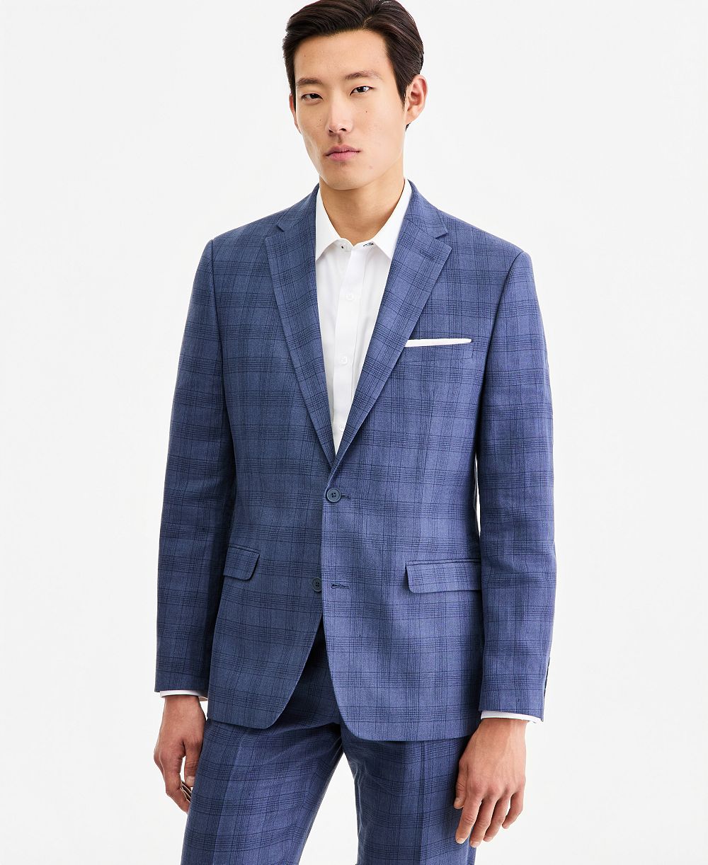 Bar III Men's Slim-Fit Linen-Blend Suit Separates Jacket, Macy's Exclusive