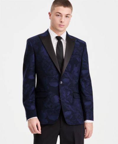 Мужской вечерний пиджак Bar III Slim-Fit Jacquard-Floral