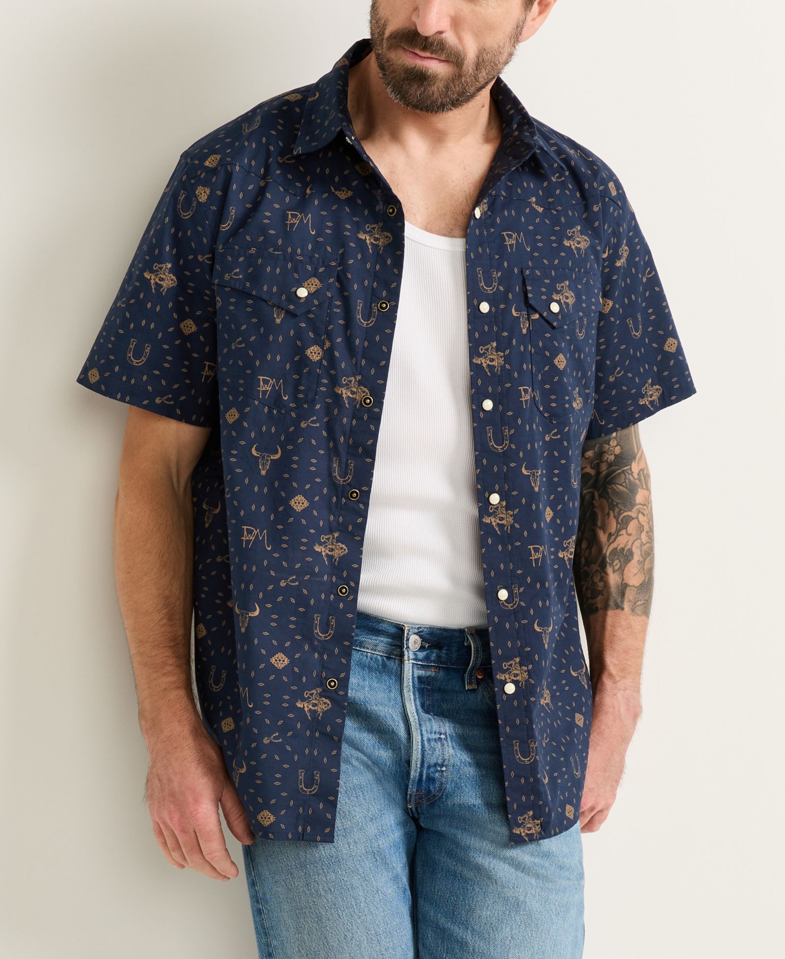 Мужская рубашка с коротким рукавом Pendleton Laramie Printed