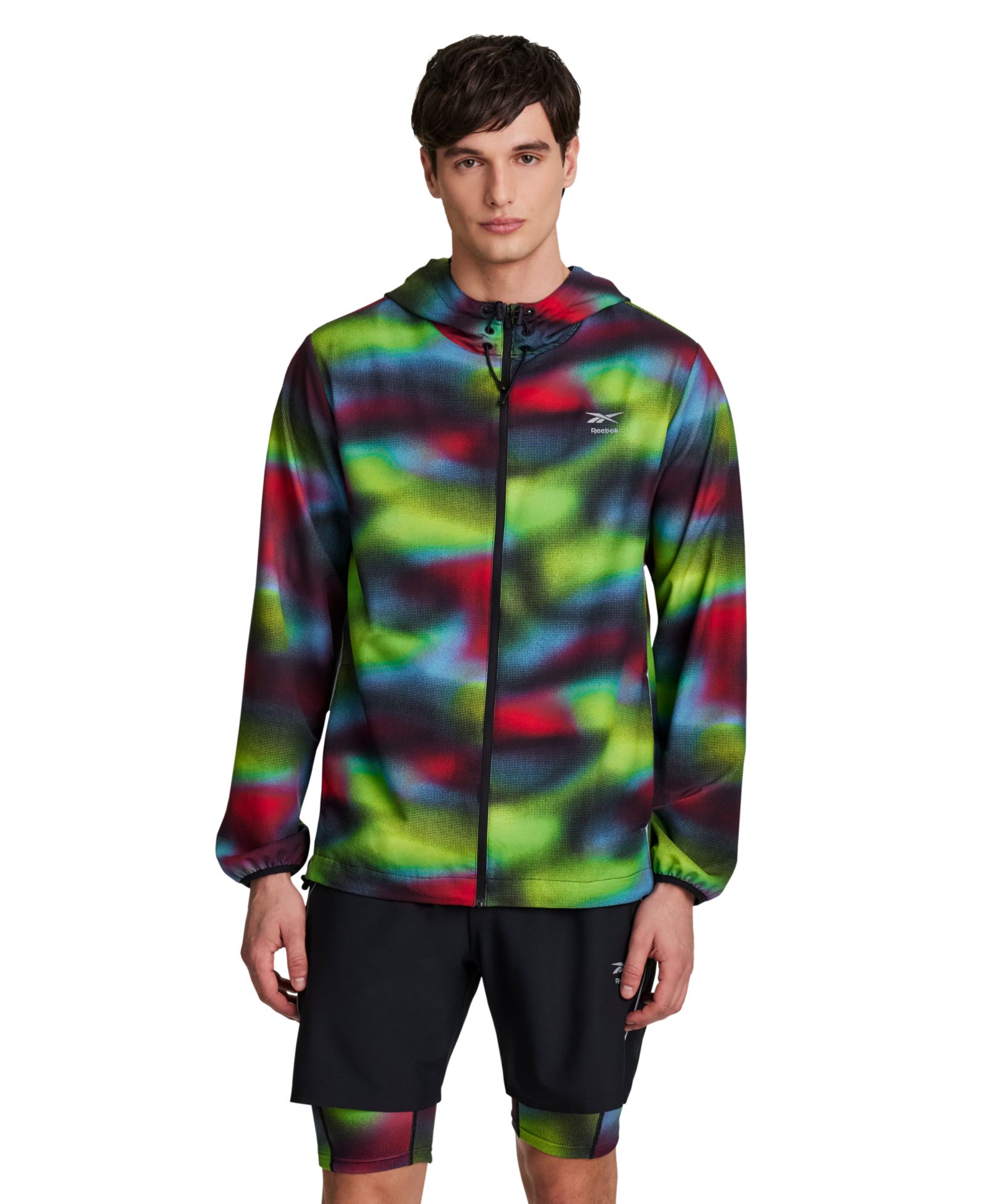 Мужская куртка Reebok Run Distort All Over Print