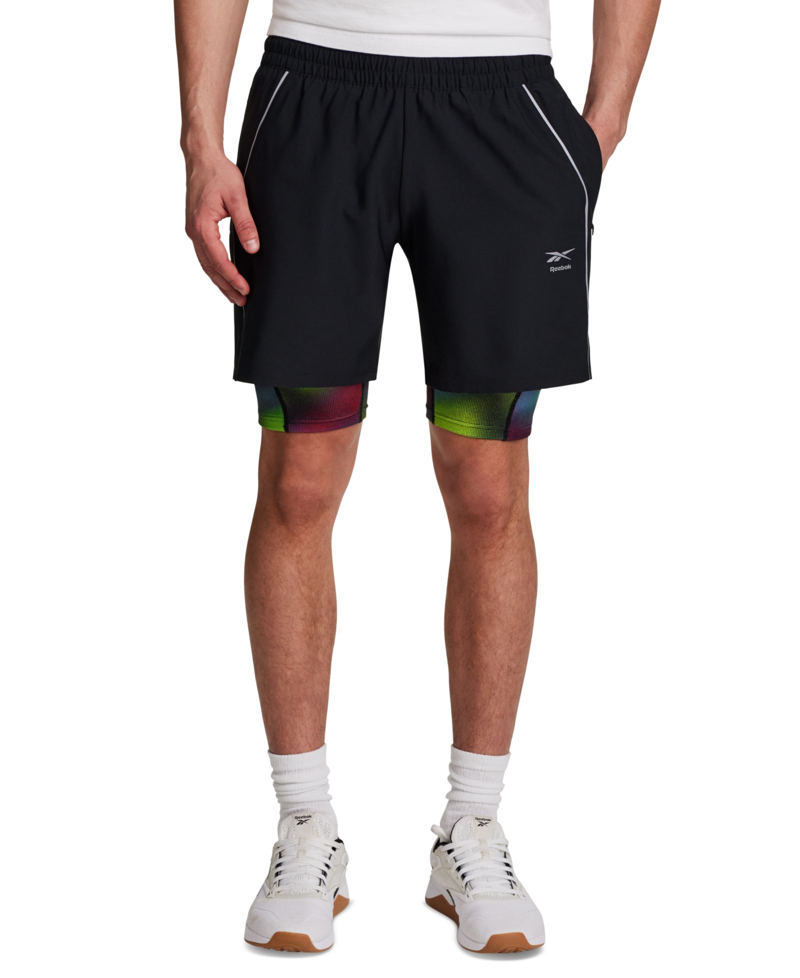 Reebok Мужские Woven Shorts Run Distort Duo