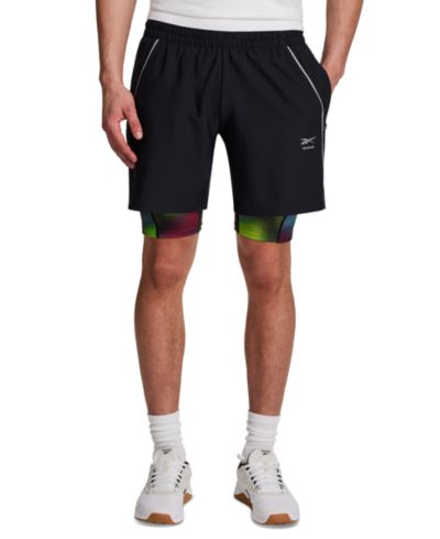 Reebok Мужские Woven Shorts Run Distort Duo
