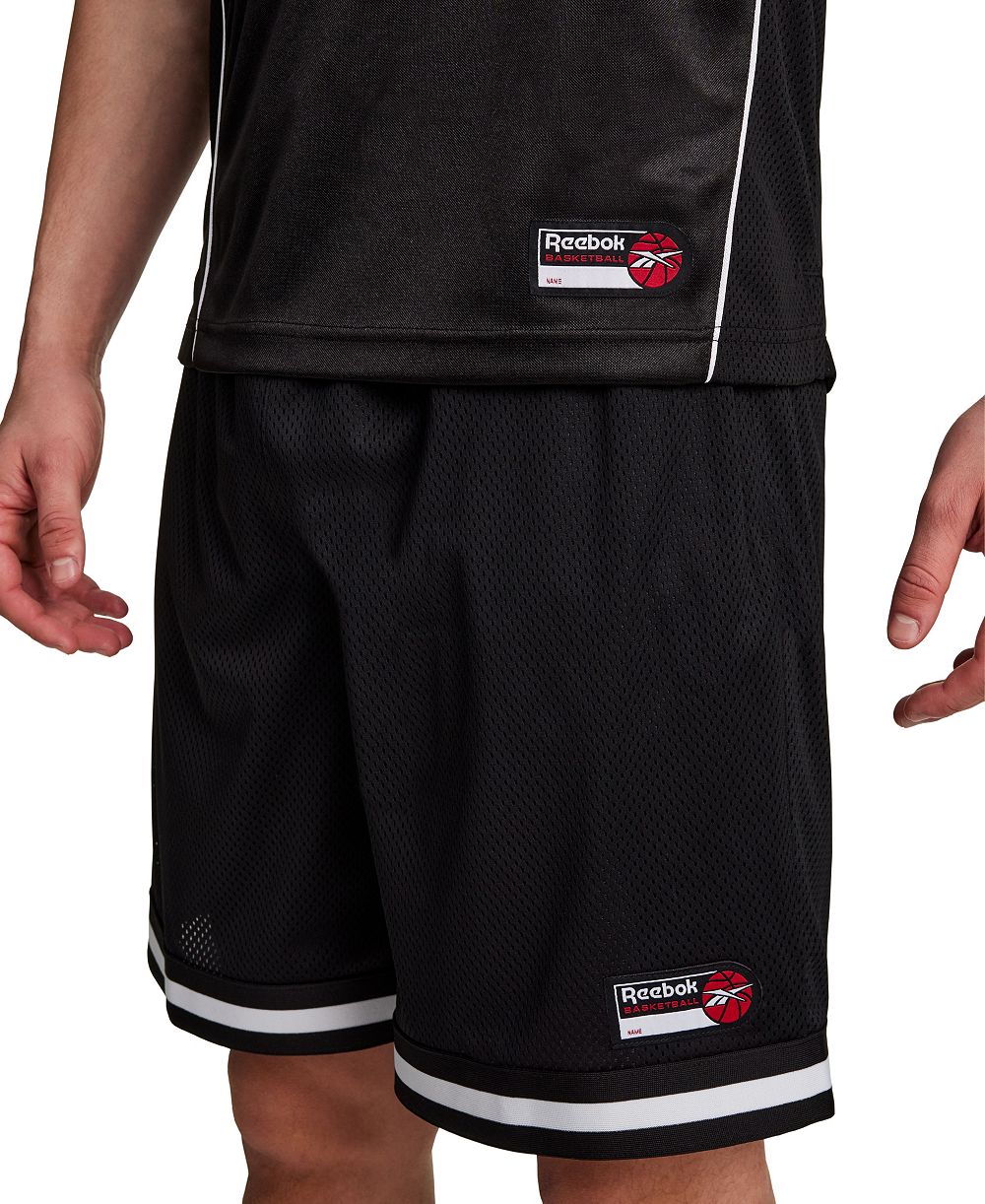 Мужские сетчатые шорты Reebok с эластичным поясом, Inseam 9"