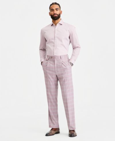 Tayion Collection Мужские брюки Classic-Fit Dusty Rose