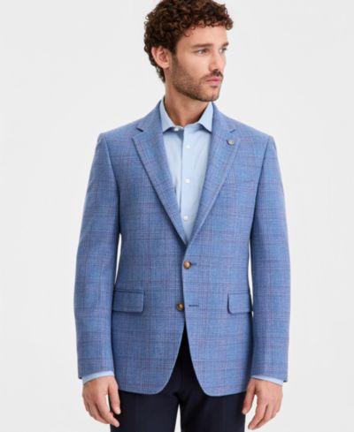 Мужской синий клетчатый блейзер Ted by Ted Baker Modern-Fit