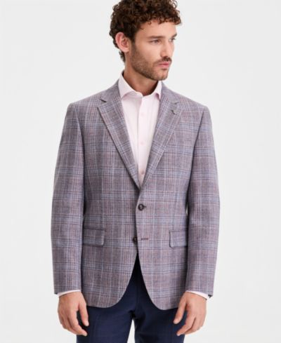 Ted by Ted Baker Мужской Purple Plaid Modern-Fit Blazer