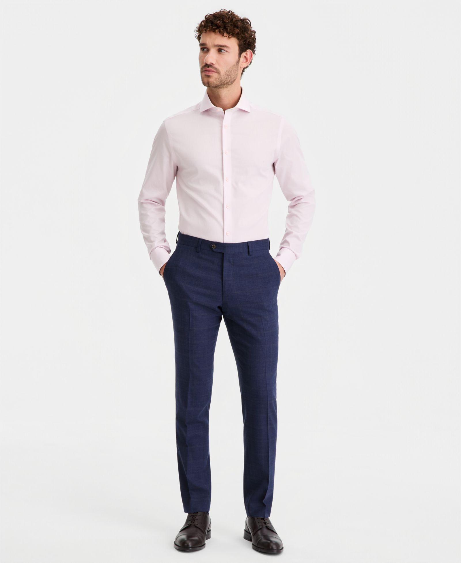 Брюки Ted by Ted Baker Men's Modern-Fit Wool-Blend Windowpane Suit Separates