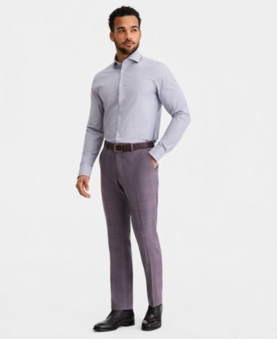 Мужские брюки Ted Baker Modern-Fit из смесовой шерсти в клетку