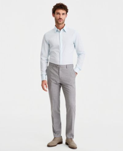 Ted Baker Мужские брюки от костюма, современный крой, смесовая шерсть