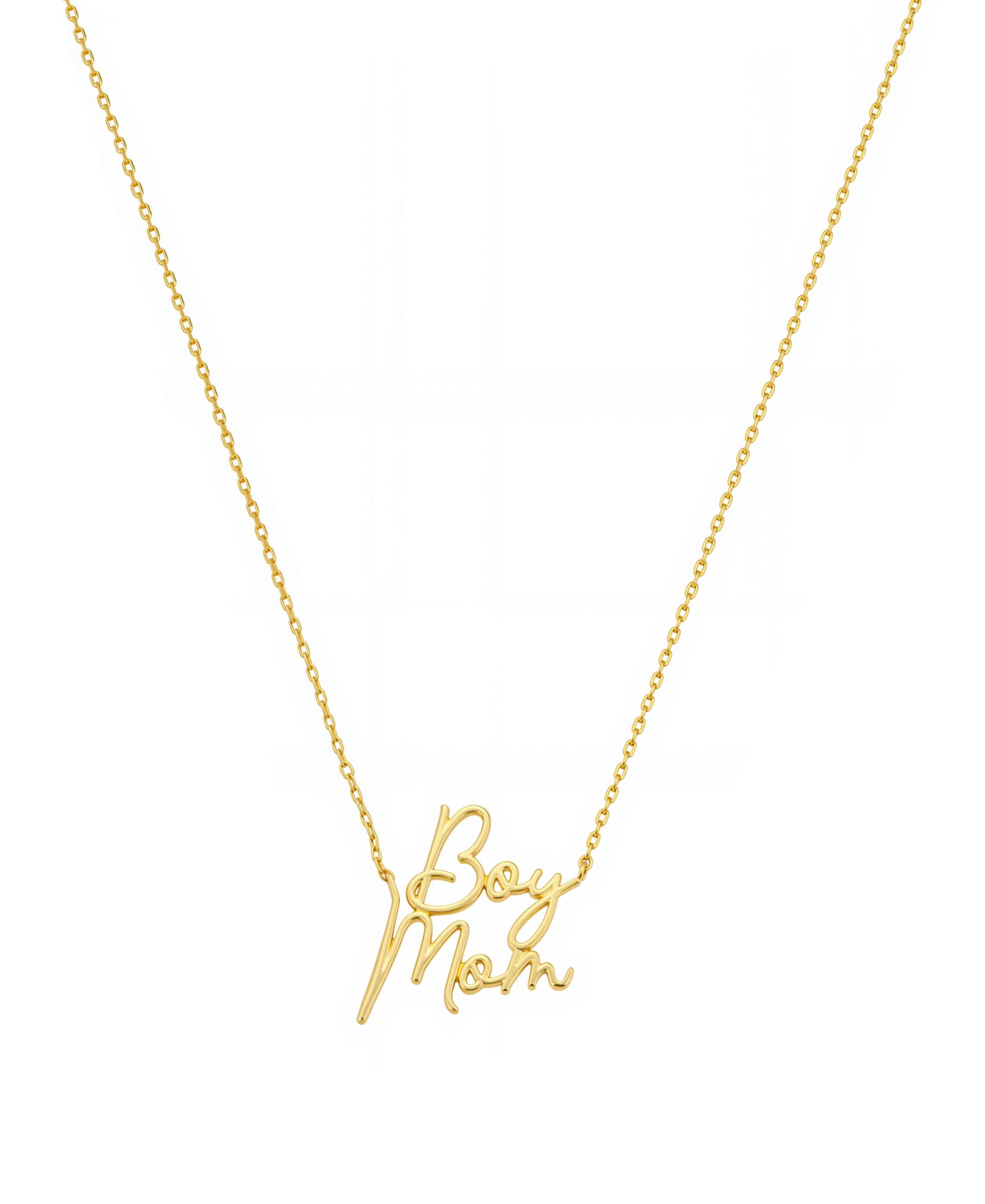 Unwritten Boy Mom Pendant Necklace