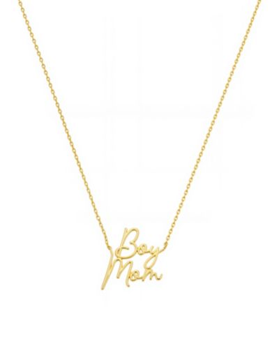 Unwritten Boy Mom Pendant Necklace