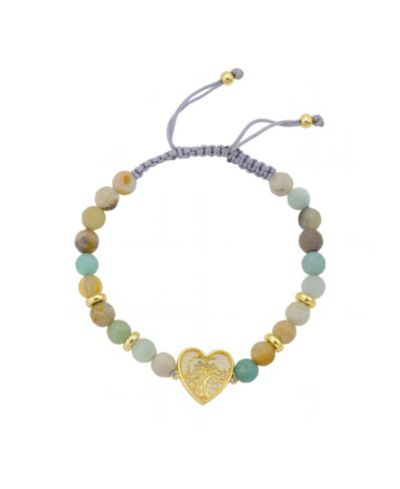 Unwritten Браслет с дизайном Tree Heart и камнем Amazonite
