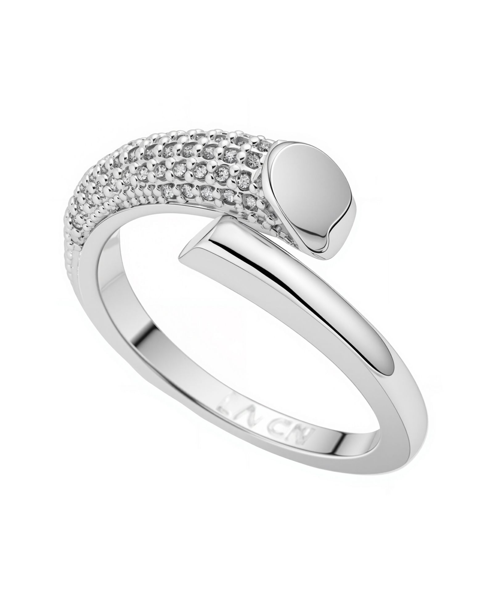 Unwritten Cubic Zirconia Bypass Ring