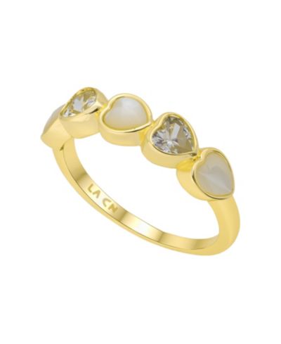 Кольцо Unwritten Multi Doomed Mother Of Cultivated Pearl Cubic Zirconia Heart