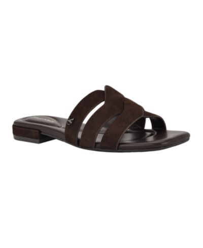 Calvin Klein Women's Tisha Woven Slip-On Sandals