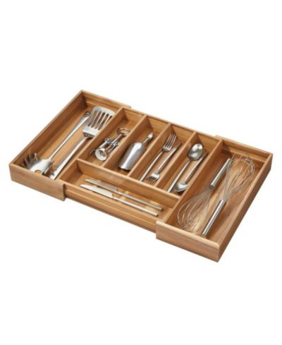 Органайзер для столовых приборов iDesign Expandable Acacia Wood, Natural