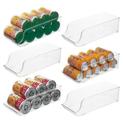 iDesign Stackable Soda Can Dispenser, Set of 6, Clear, Made in USA