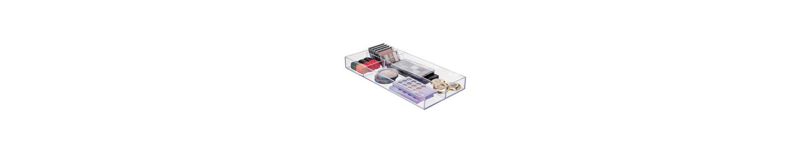 Органайзер для макияжа iDesign 4-Section Stackable Makeup Drawer Organizer - Clear
