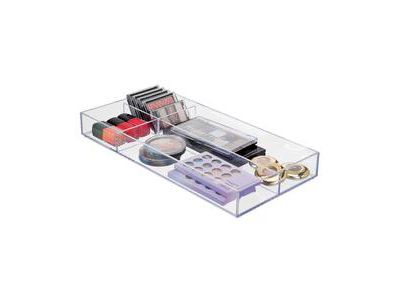 Органайзер для макияжа iDesign 4-Section Stackable Makeup Drawer Organizer - Clear