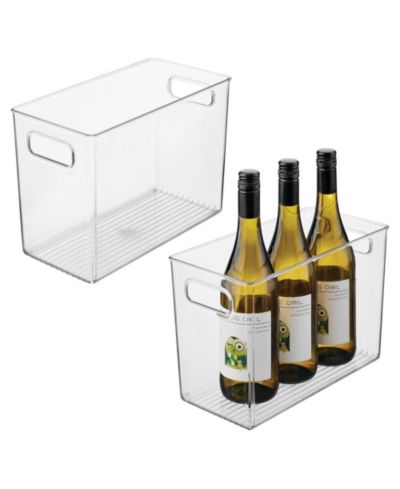 Контейнер для хранения iDesign Pantry с ручками, набор 2 шт, прозрачный