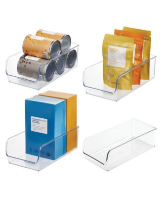 iDesign Pantry Bin for Kitchen Storage - Set of 4 - Clear