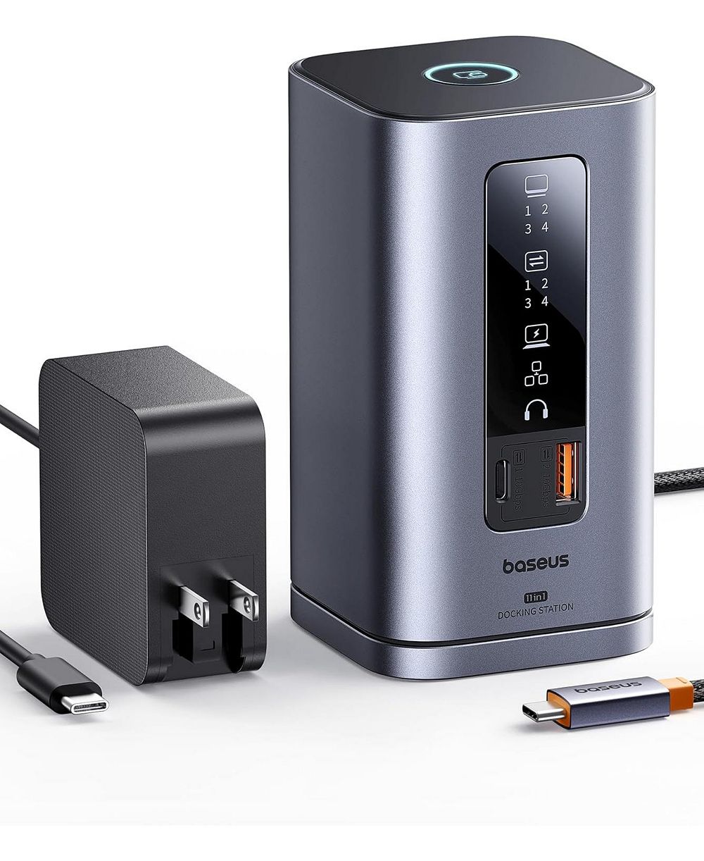 Baseus 11-in-1 Triple 4K Display Fast Data PD Docking Station